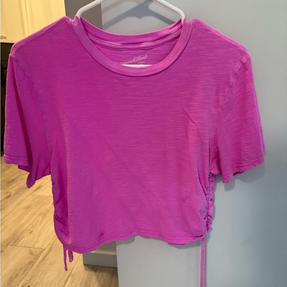 Women's Pink Cropped Top